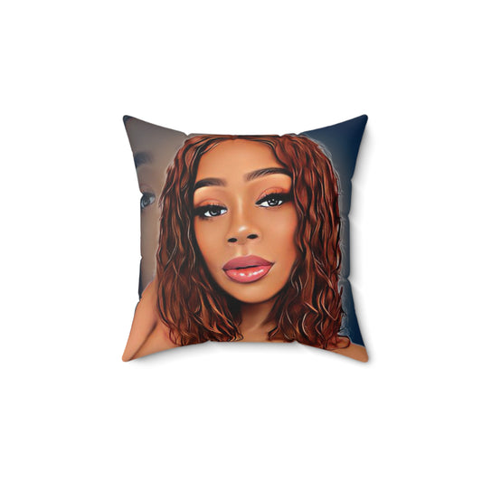 Customized Cartoon Face Square Pillow