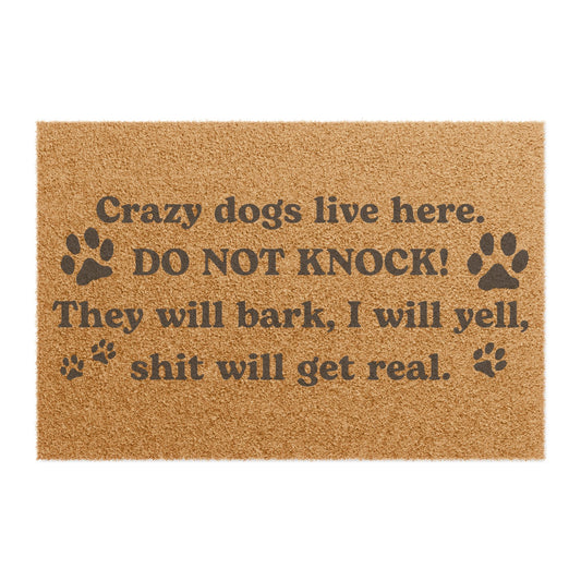 Crazy Dogs Doormat